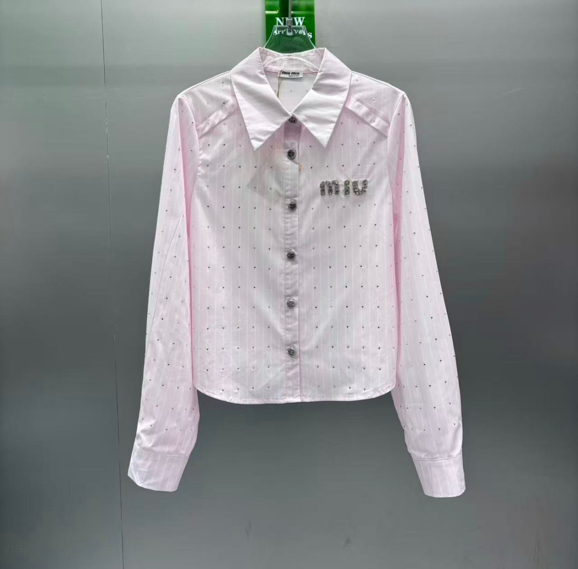 Cropped Button-Up Shirt