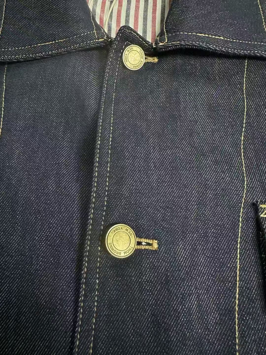 Four-Bar Denim Workwear Jacket THOM TREND