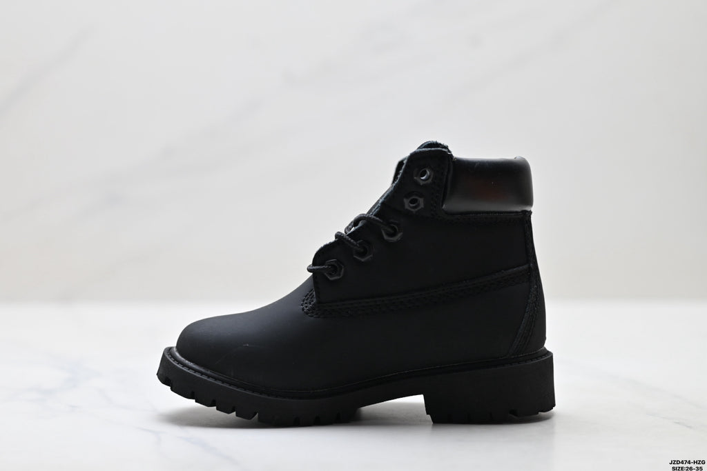 Timberland Black Kids Premium Leather Boot - detail image 3