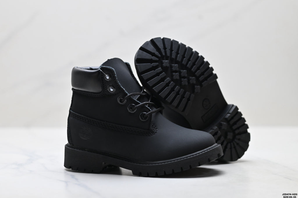 Timberland Black Kids Premium Leather Boot - detail image 5