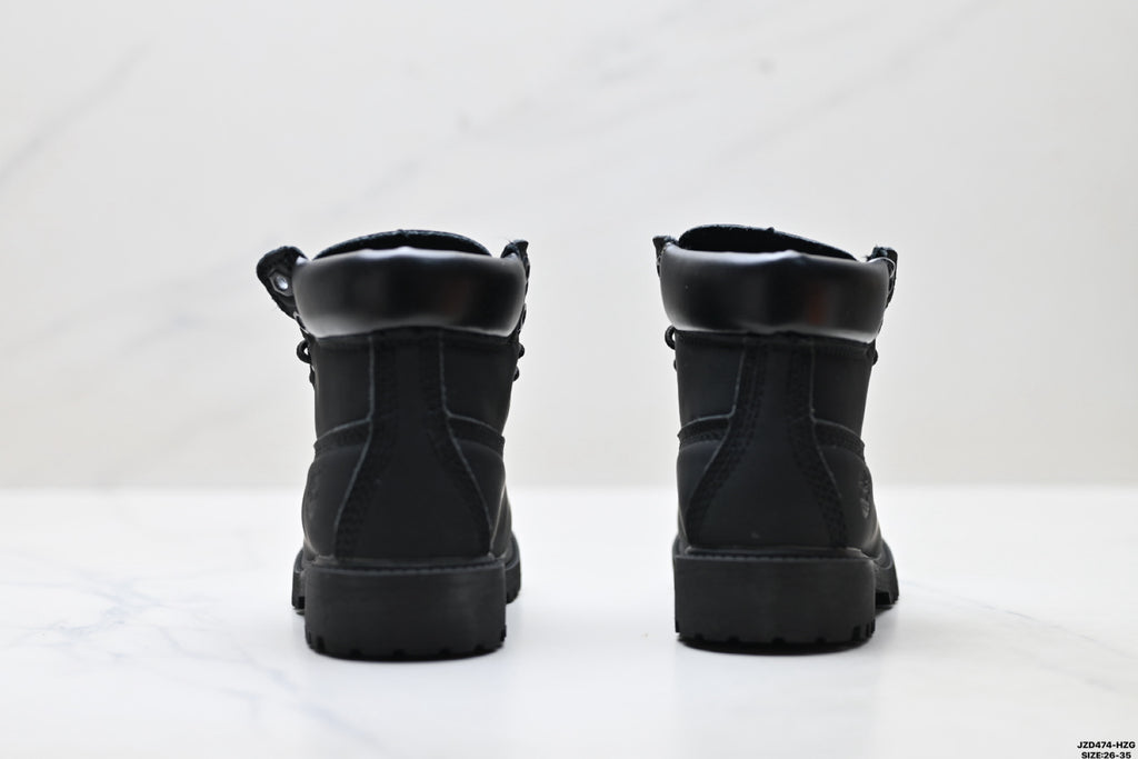 Timberland Black Kids Premium Leather Boot - detail image 6