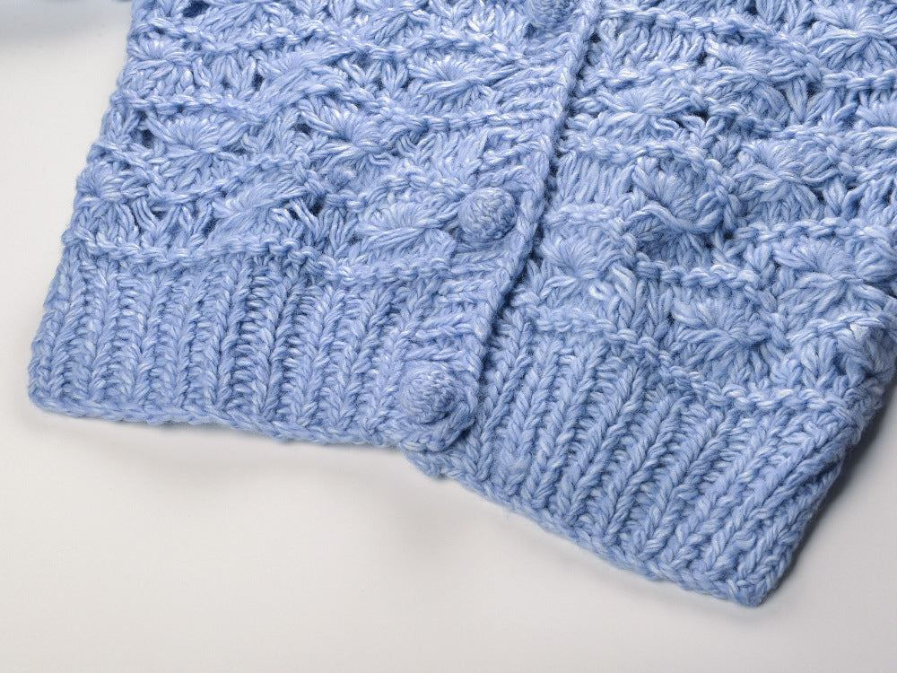 2025SS Crochet V-neck cardigan THOM TREND