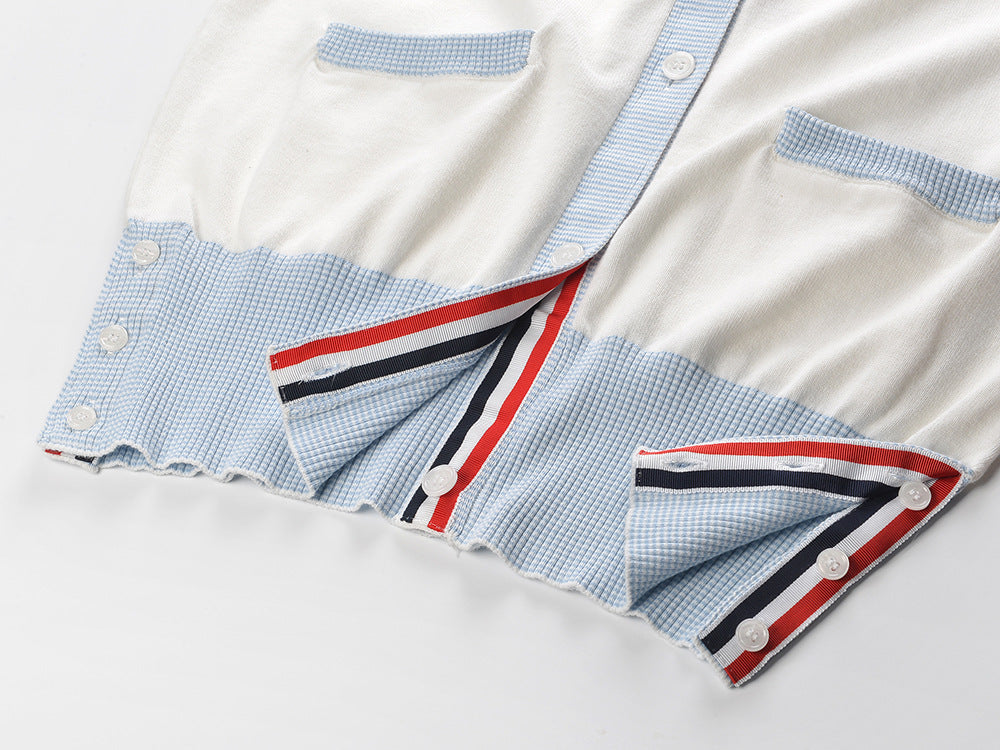 Mid-length V cardigan