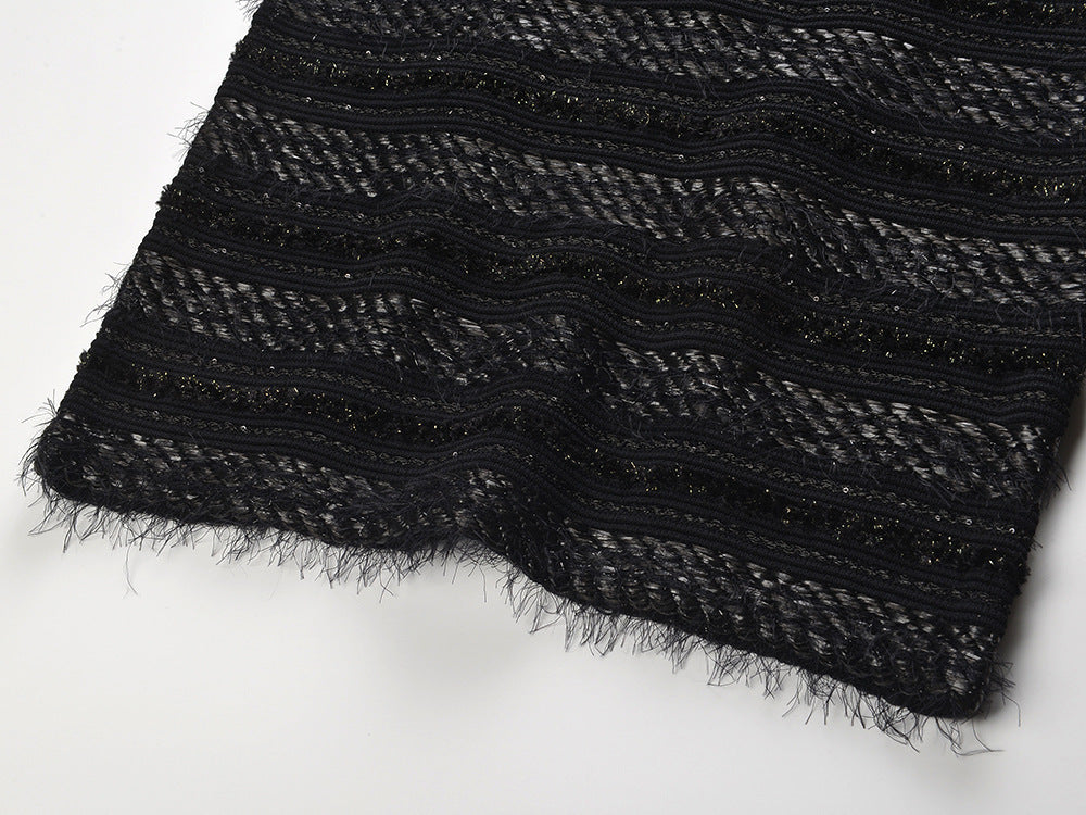 2025SS Tweed halterneck dress THOM TREND