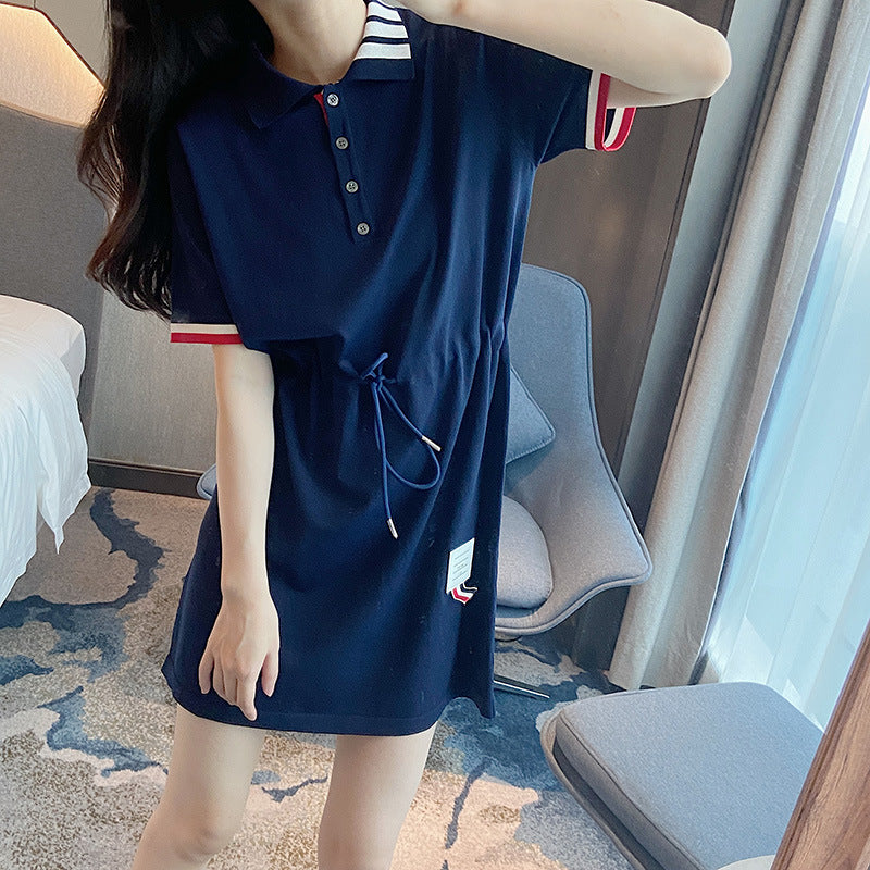 Mid-length Polo T-shirt dress