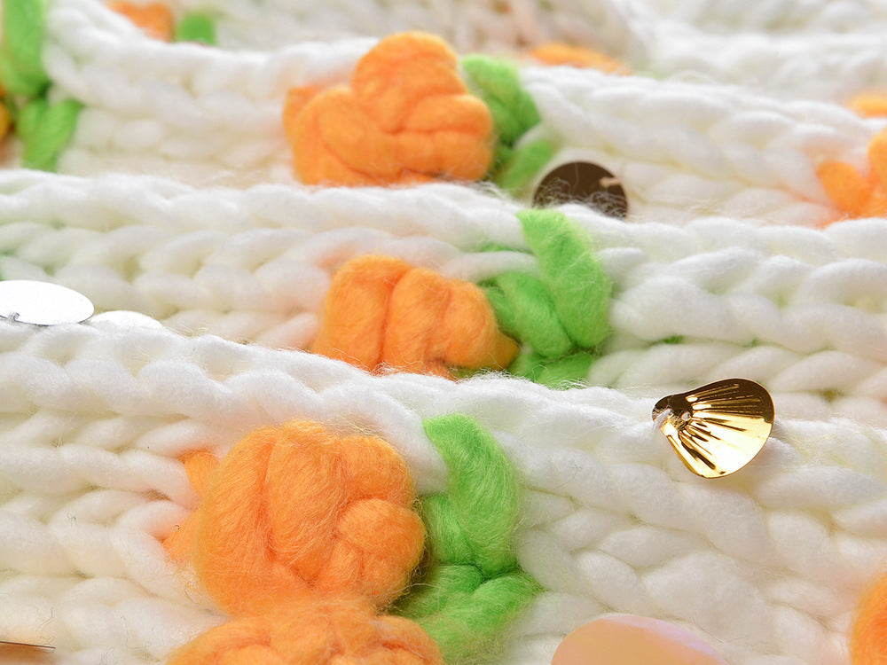 2025SS 3D flower sweater jacket THOM TREND