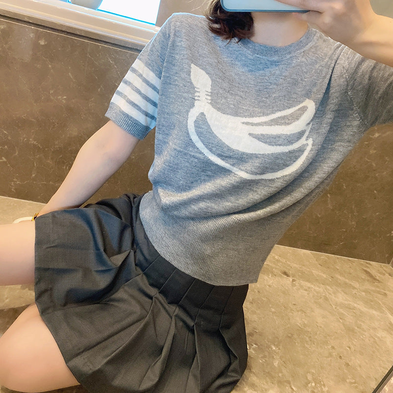 Contrast hem wool short skirt（复制） THOM TREND