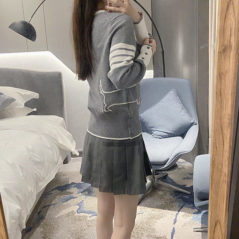 2025SS  Dog pattern pullover sweater THOM TREND