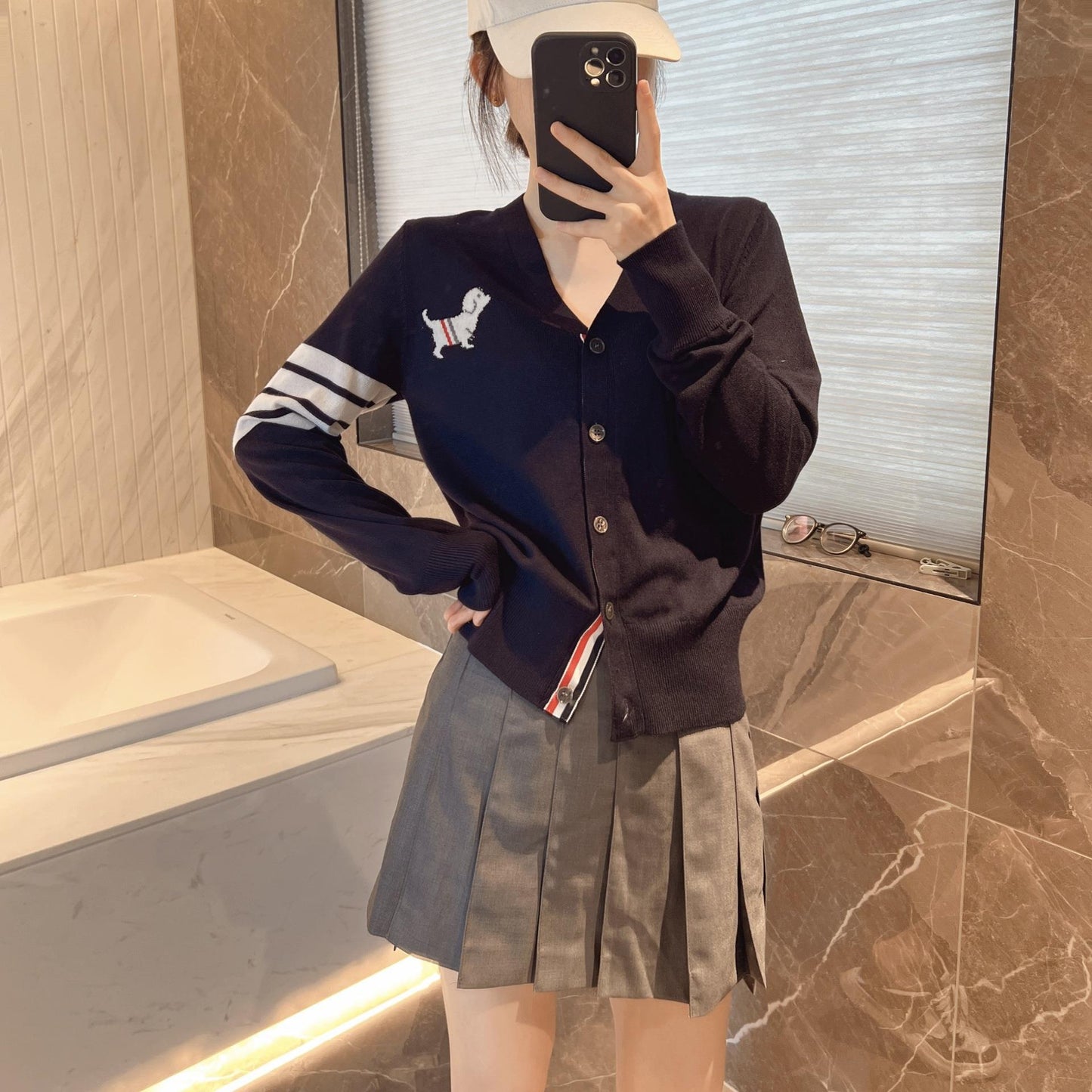 Women's jacquard cardigan sweater（副本） THOM TREND