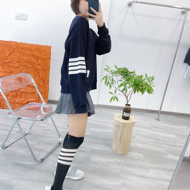 women's four stripe T-shirt sweater（复制） THOM TREND