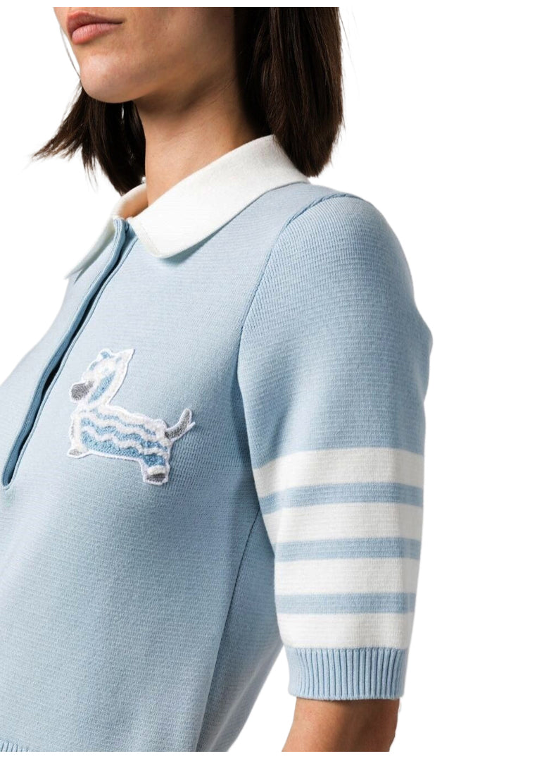 Women's blue POLOT shirt THOM TREND