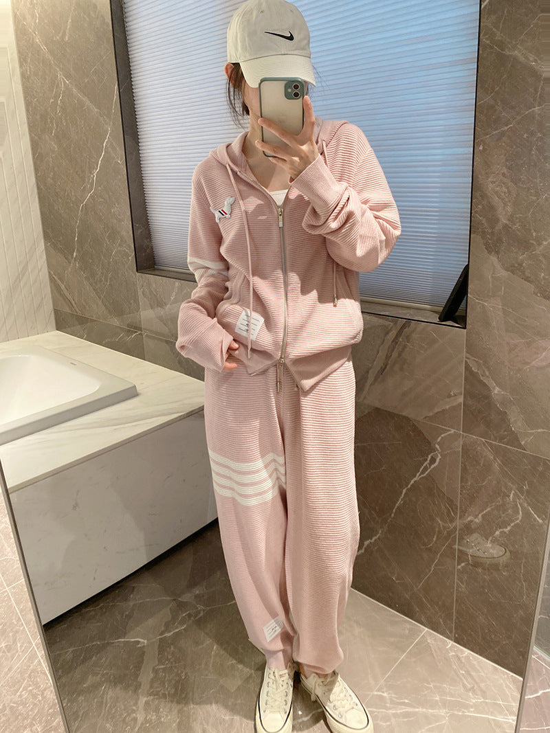 2025SS Women's Hoodie Top + Pants THOM TREND