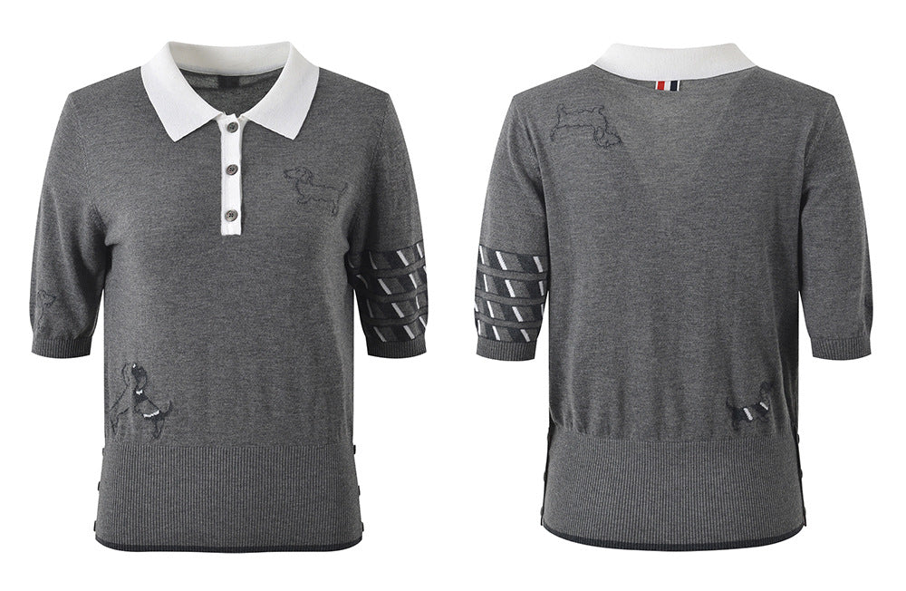 Puppy jacquard T-shirt