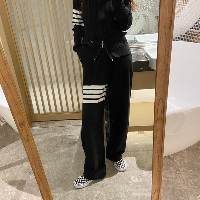 Sports trousers straight pants