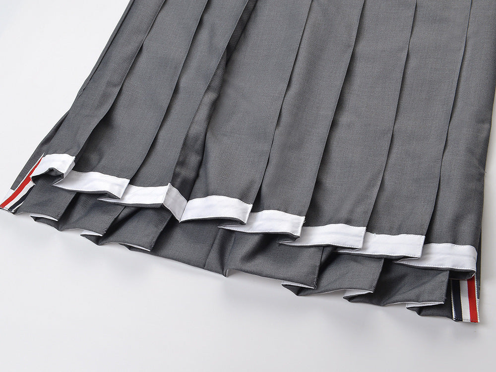 Sleeveless pleated vest dress