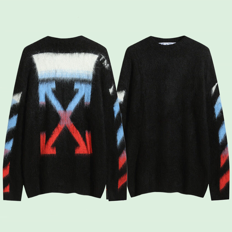 Off-White Men's Gradient Arrow Intarsia Knit Sweater original product image 2