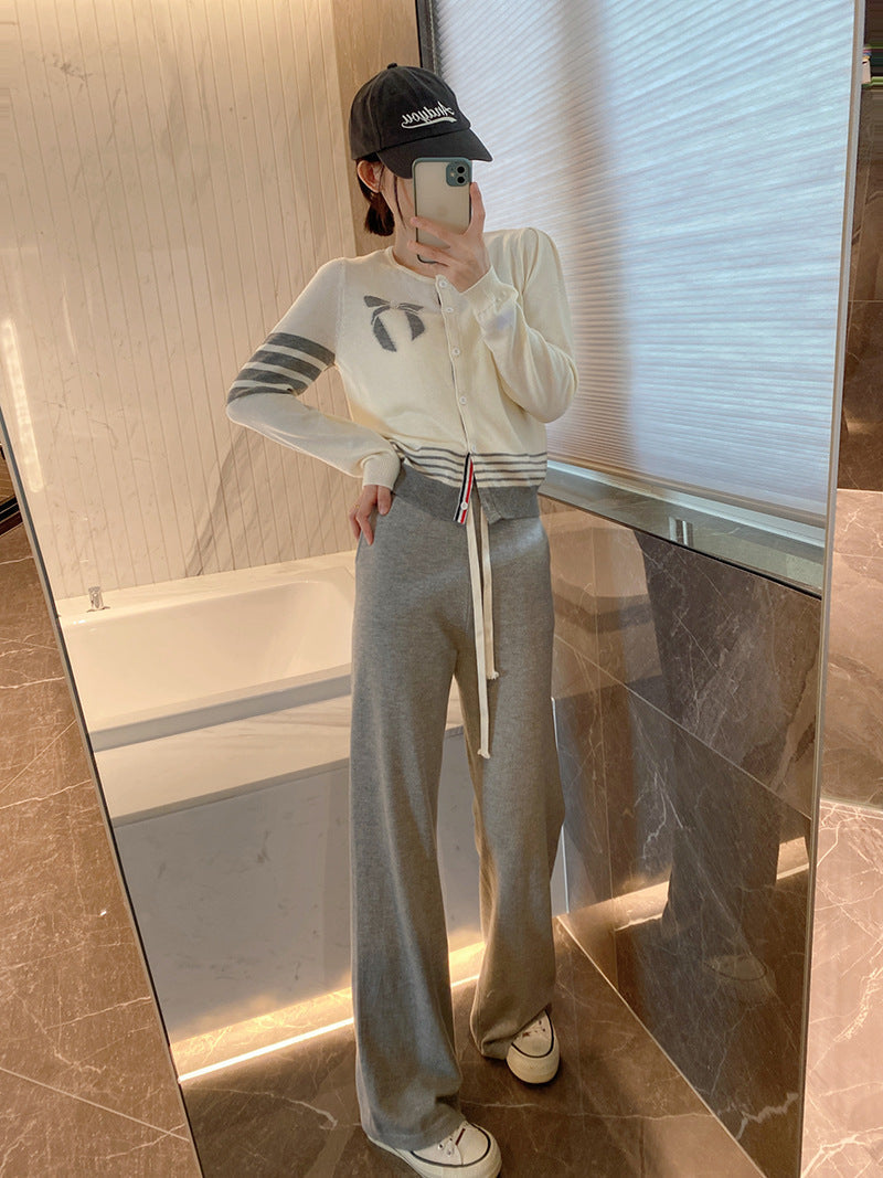 Wool Knit Cardigan Pleated Skirt Set（副本） THOM TREND