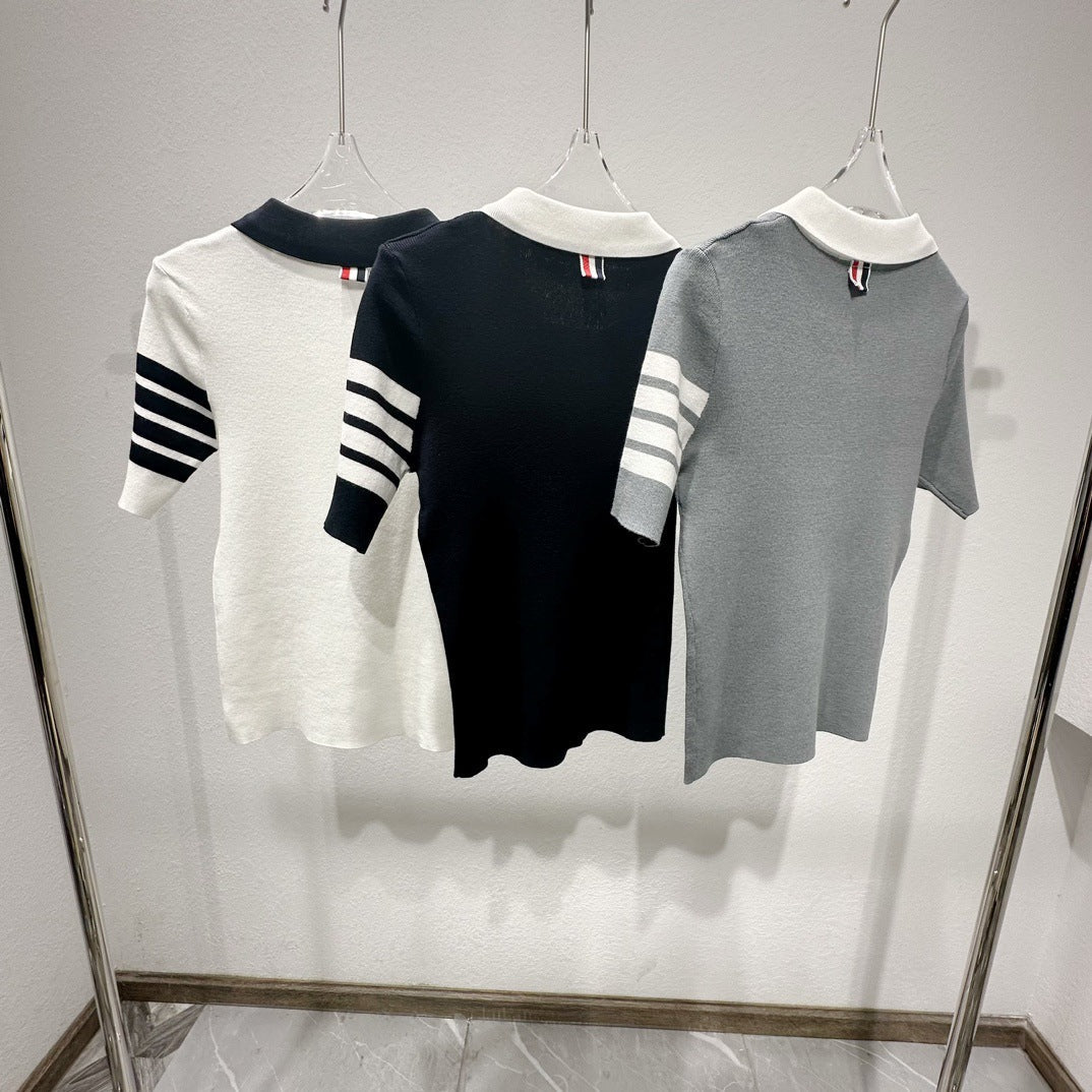 Women's short-sleeved sweater