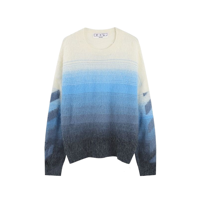 Off-White Men's Purple Gradient Arrow Knit Sweater product detail 7