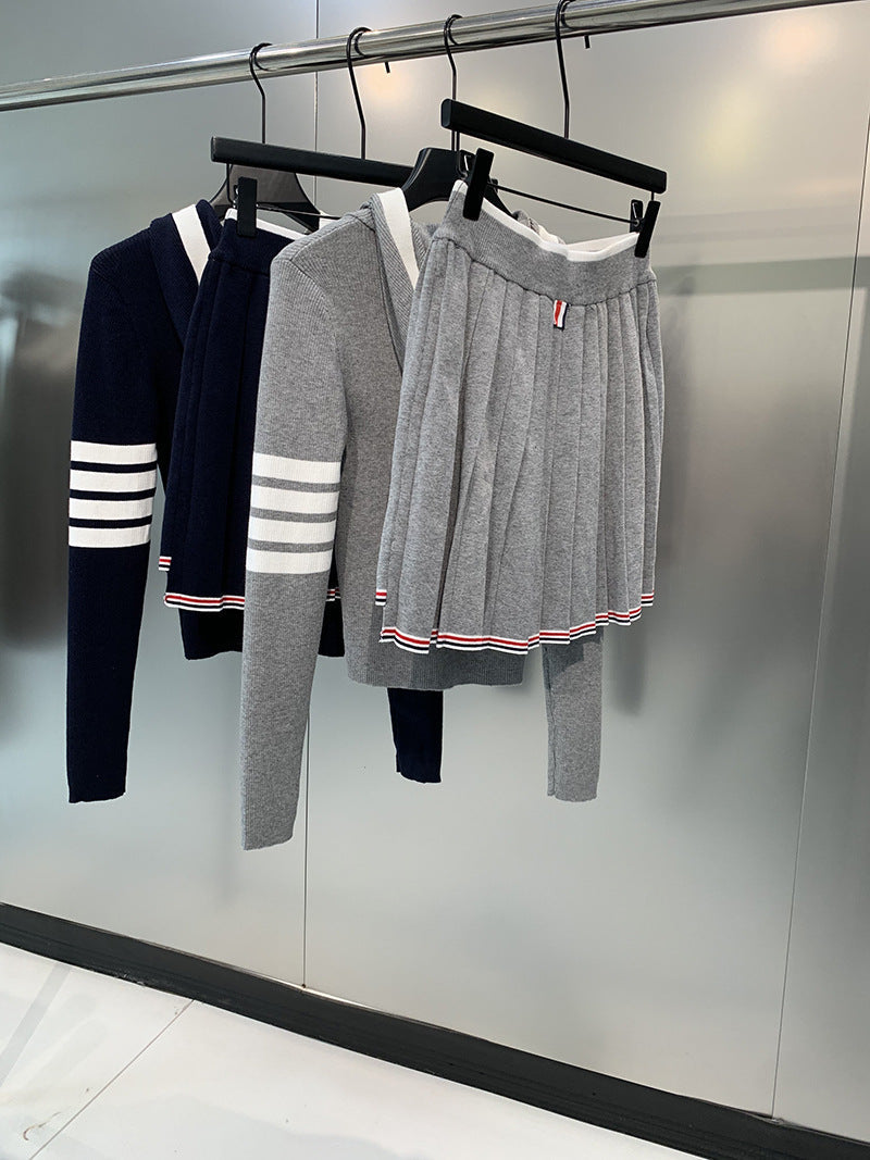 Women's four-stripe POLO collar dress（复制） THOM TREND