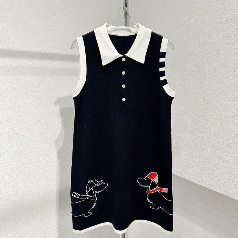 Sleeveless vest dress