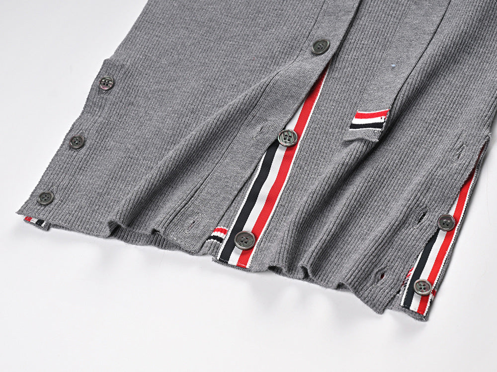 Ribbon knitted cardigan