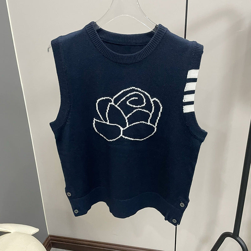 Chest flower vest Women's vest
