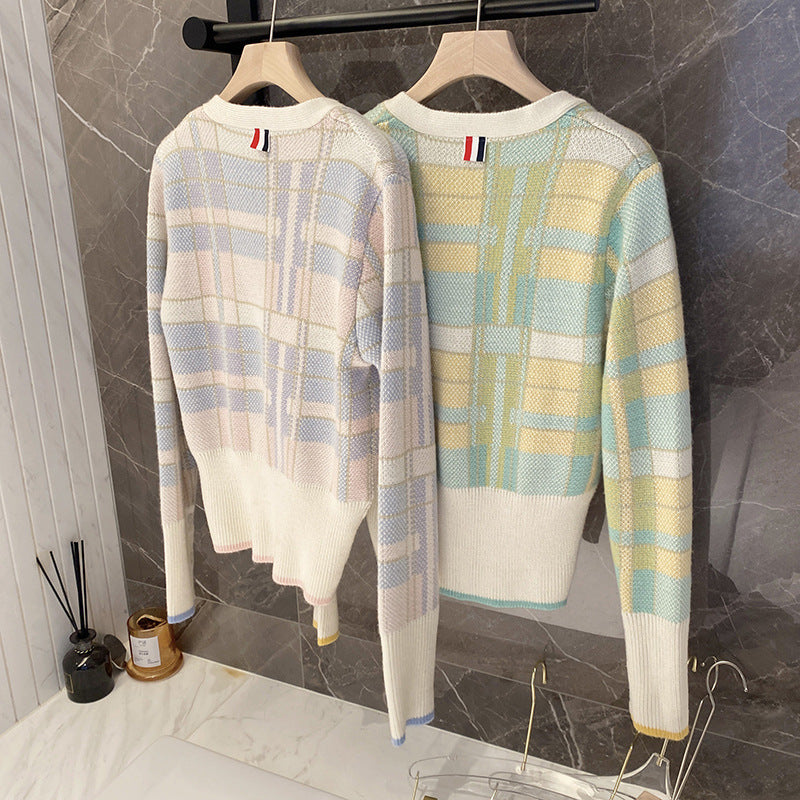 Women's jacquard cardigan sweater（副本） THOM TREND