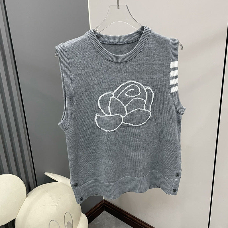 Chest flower vest Women's vest