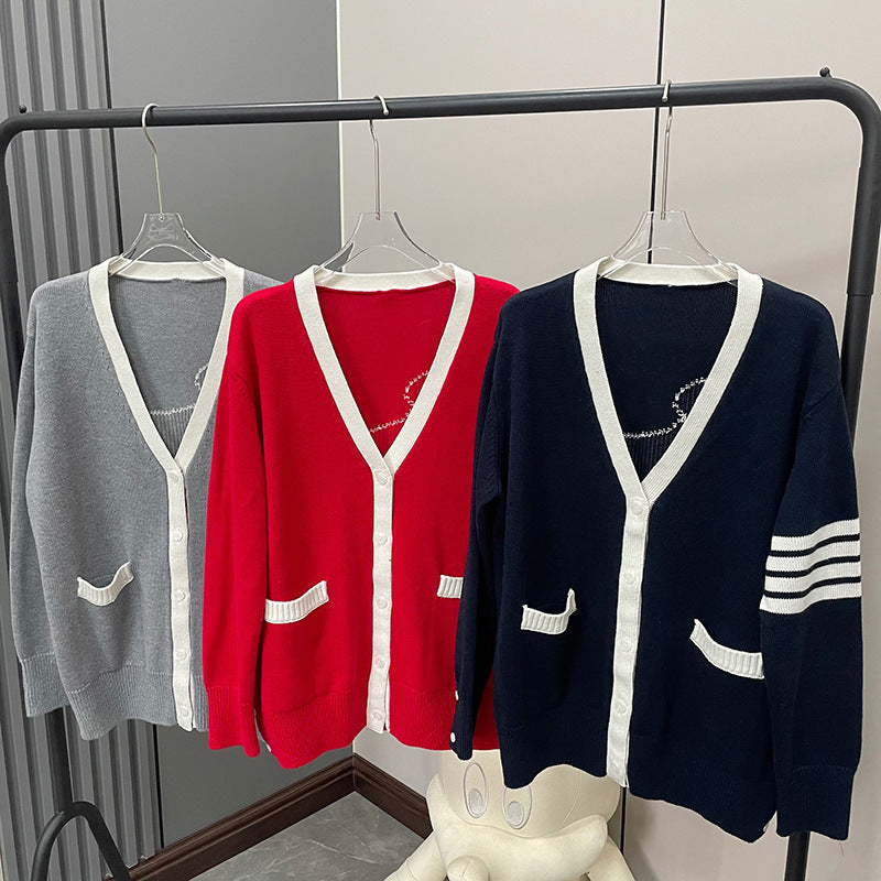 Puppy Embroidered Short Sleeve Sweater（副本） THOM TREND