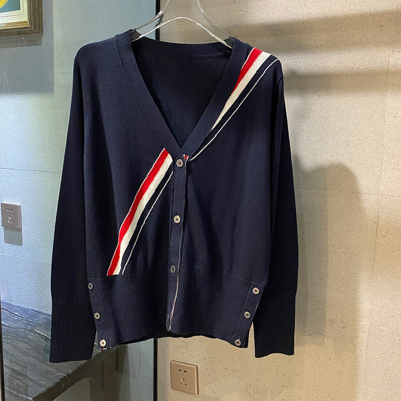 Houndstooth knitted cardigan（复制） THOM TREND