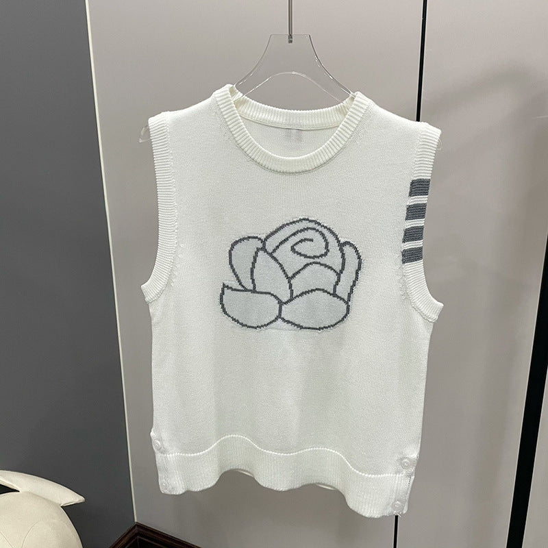 Chest flower vest Women's vest