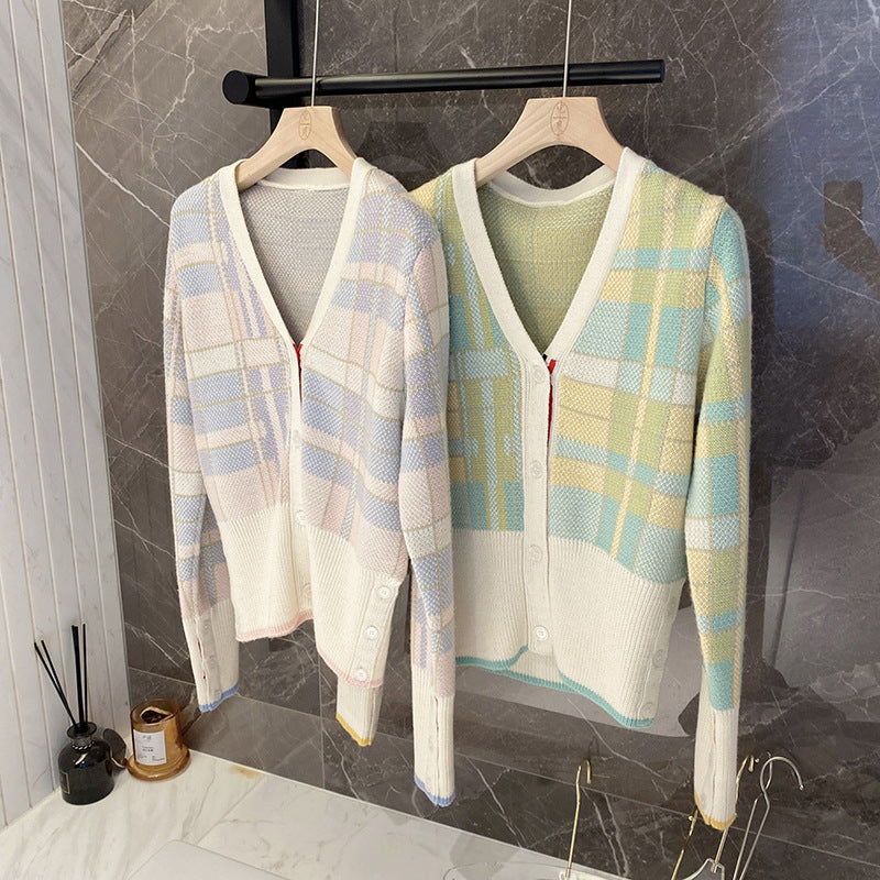 Women's jacquard cardigan sweater（副本） THOM TREND