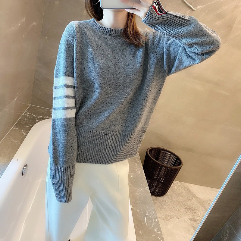 women's four stripe T-shirt sweater（复制） THOM TREND