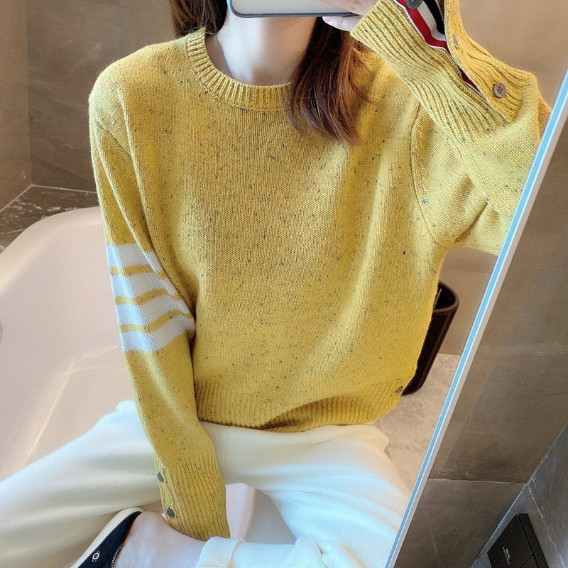 women's four stripe T-shirt sweater（复制） THOM TREND