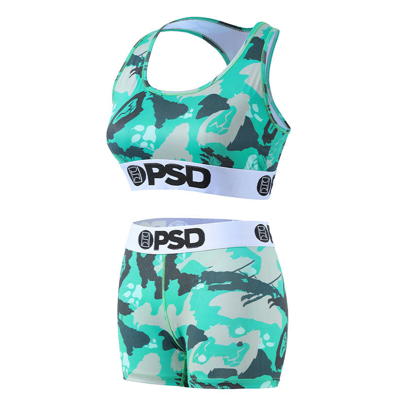 PSD Style Aqua Camo Women's Athletic Set - detail view 2
