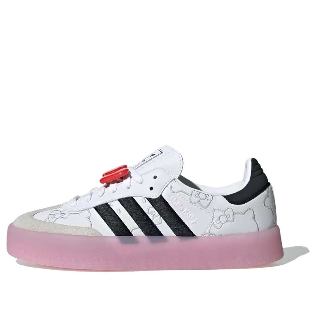 adidas x Hello Kitty Sambae White Black Clear Pink Unisex Sneakers main view