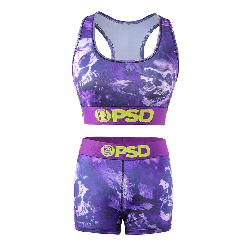 PSD Style Purple Skull Women's Athletic Set - detail view 1