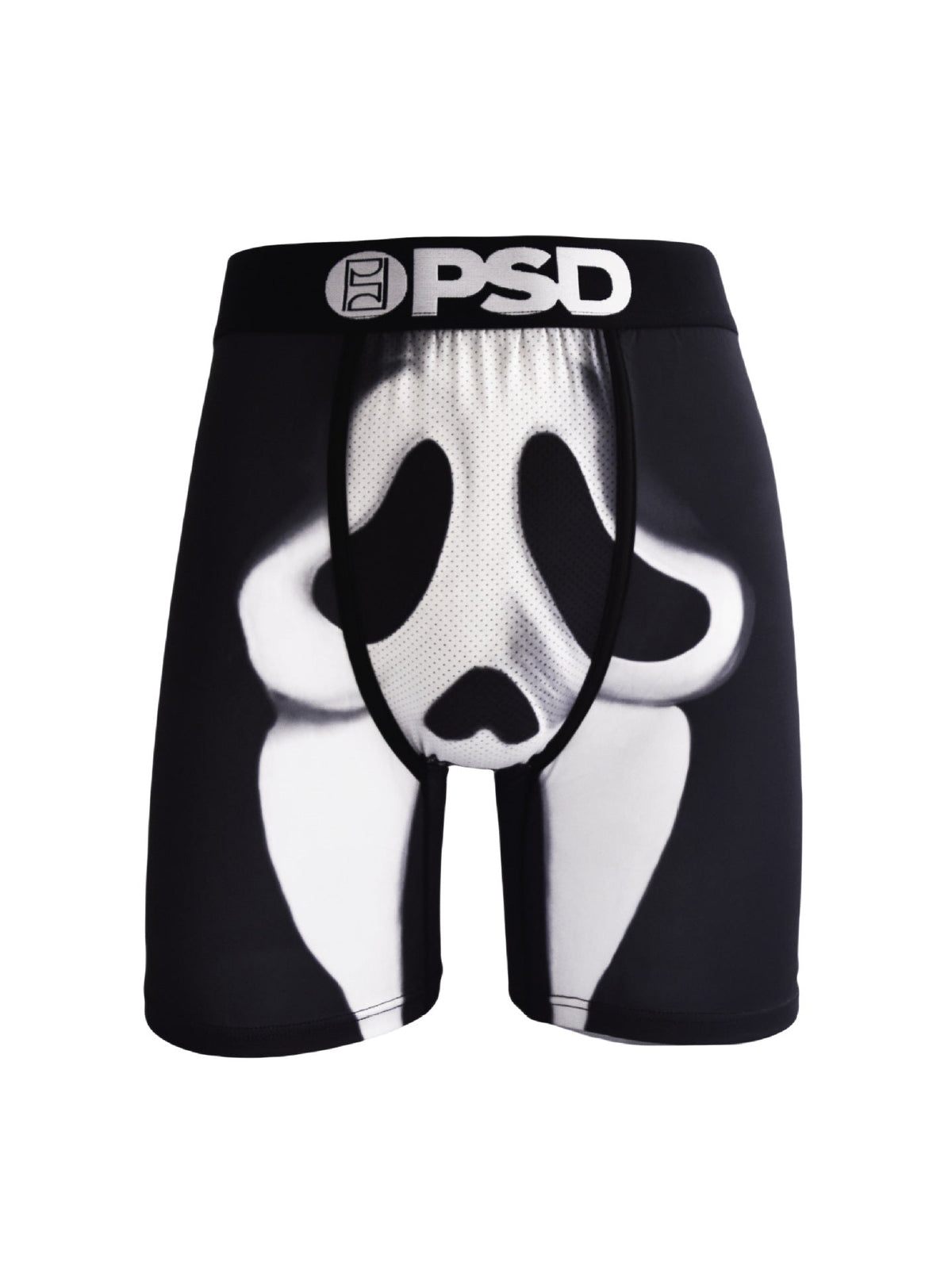 PSD Style Black Ghost Graphic Long-Leg Boxer Briefs