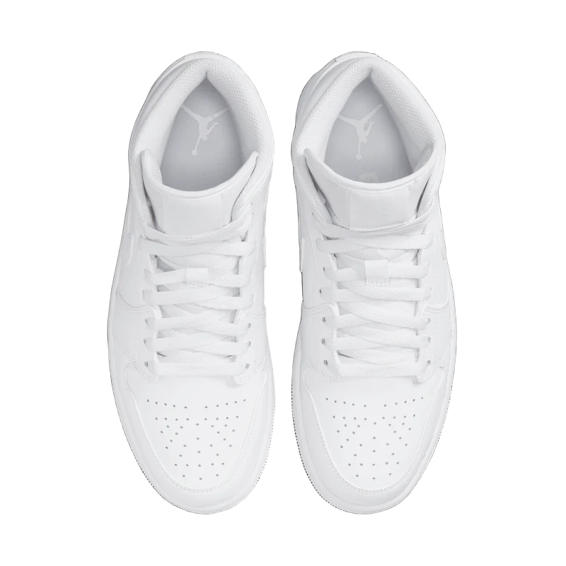 Men's Air Jordan 1 Mid "Triple White"