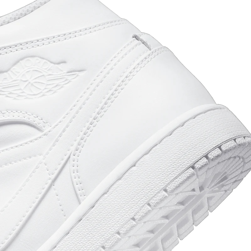 Men's Air Jordan 1 Mid "Triple White"