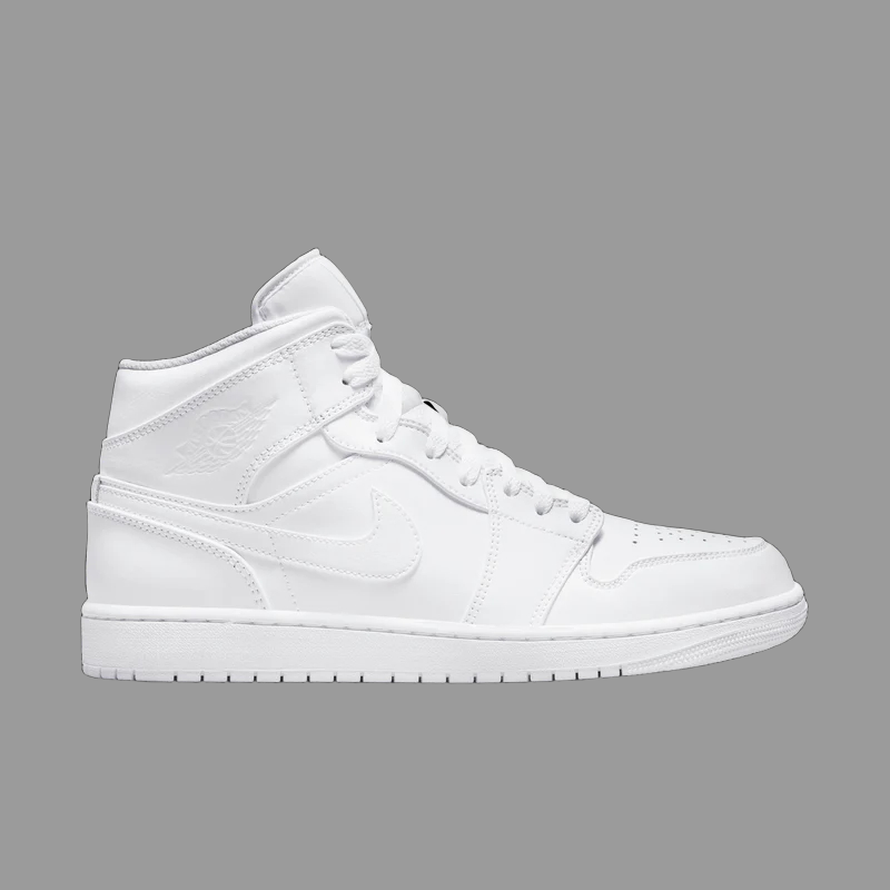 Men's Air Jordan 1 Mid "Triple White"