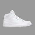 Men's Air Jordan 1 Mid "Triple White"