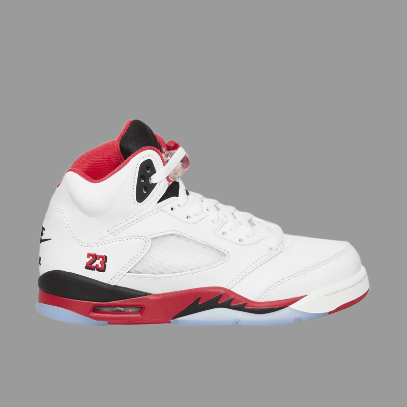 Air Jordan 5 (GS) Sneakers Fire Red 'Black Tongue'