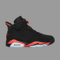 Air Jordan 6 Retro 'Infrared Salesman' Sneakers Black / Light Crimson