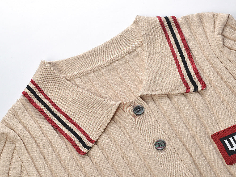 Women's Knitted Short Sleeve +Skirt THOM TREND