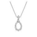 Harry Winston Style Lock Cubic Zirconia Necklace - Necklace