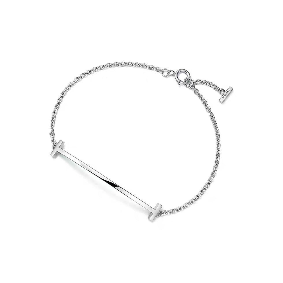 Tiffany Style Smile Cubic Zirconia 18K Gold-Plated Bracelet detail view 6