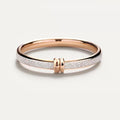 Pomellato Style Classic Cubic Zirconia Bangle - Rose Gold Tone Full Pavé Bangle