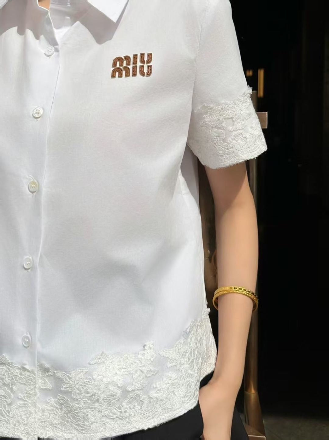 Structured Short-Sleeve Button Shirt
